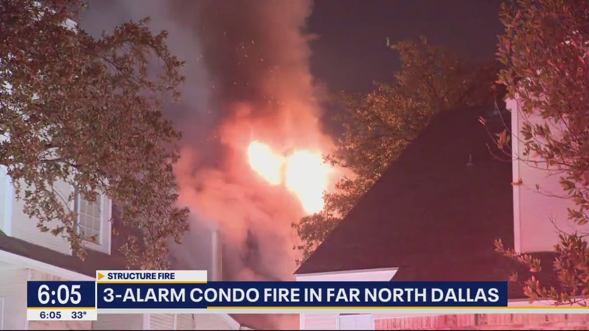 Far North Dallas condo complex catches on fire days before Christmas